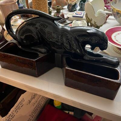 Mid Century Modern Royal Haeger Stalking Black Panther