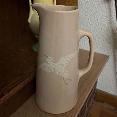 Weller Jap Birdimal Pattern Crane Jug
