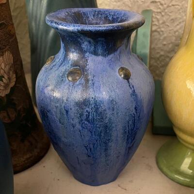 Fulper Pottery Blue Crystalline Vase