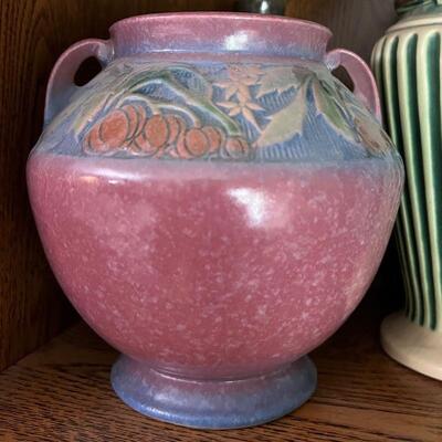 Roseville Pottery Baneda Pattern Two-Handle Vase