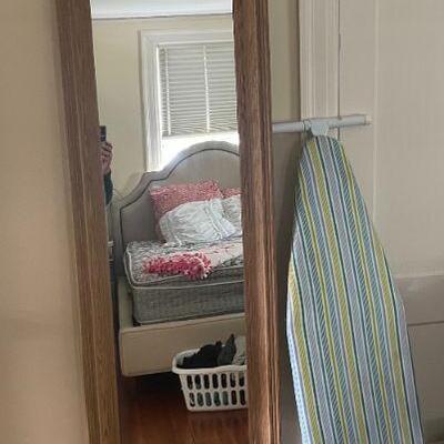 Tall Wood Mirror