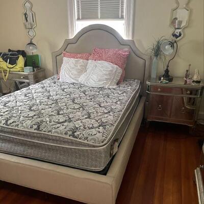 Queen upholstered bed