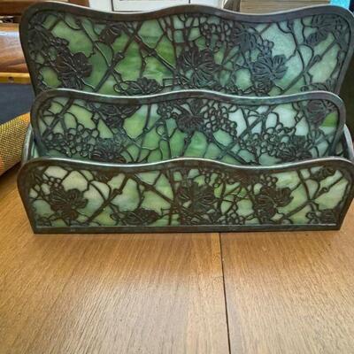 Tiffany Studios letter holder
$425