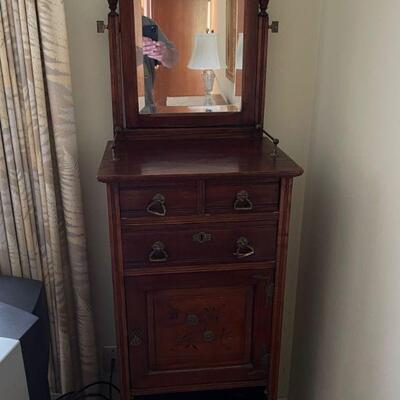 Victorian butler stand w/ mirror
$395