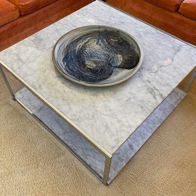 MCM marble & chrome coffee table
$450