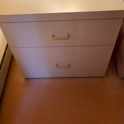 2 drawer storage cabinet 
$50
