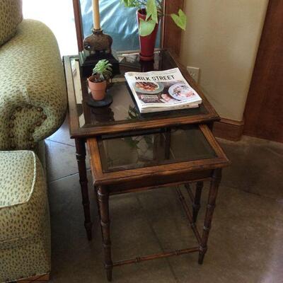 Bamboo stacking tables