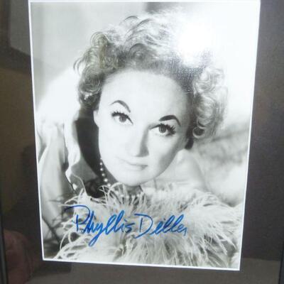 Signed Phyllis Diller photo