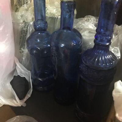 Cobalt bottles