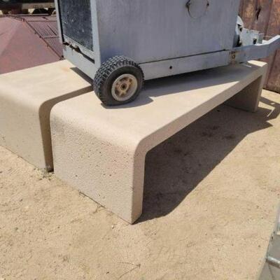 #12006 â€¢ Concrete Benches Measures Approx 71