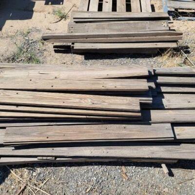 21200 â€¢ 2 Pallets of Tongue and Groove Barn Wood and Other Wood Approx 50