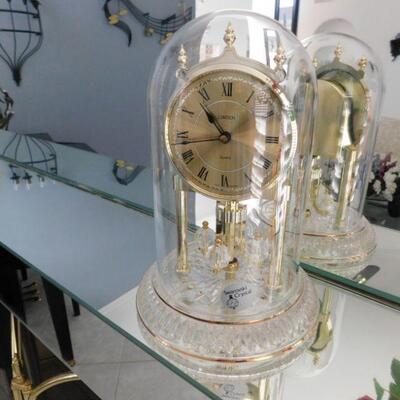 Linden Germany Crystal Anniversary Clock with Swarovski Crystal