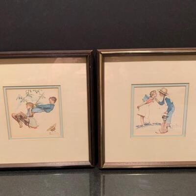 Norman Rockwell.                                     Swinging.                                                         Randy , Lori and...