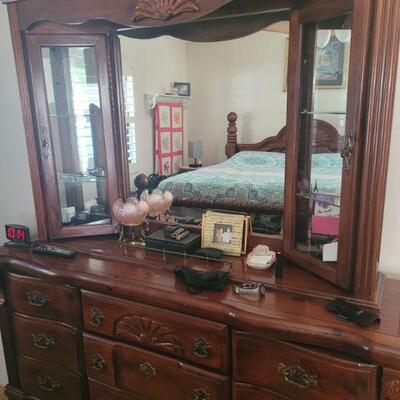 matching triple dresser and mirror