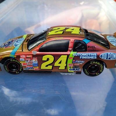 Jeff Gordon fans, we have lots of replica die cast metal commemorative cars, in the original boxes 