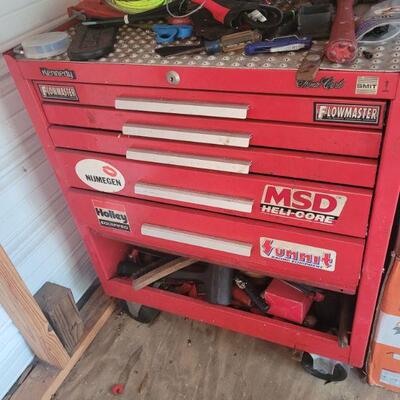 tool box loaded with  tools
