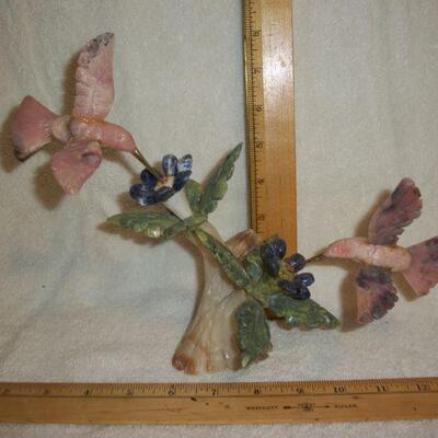Marble Hummingbird Figurine