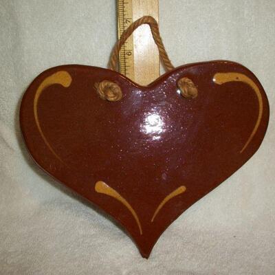 Redware Pottery Heart