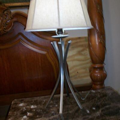 Nickel Finish Table Lamp #2