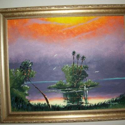 Florida Highwaymen - John Maynor Painting: 16" x 20"
