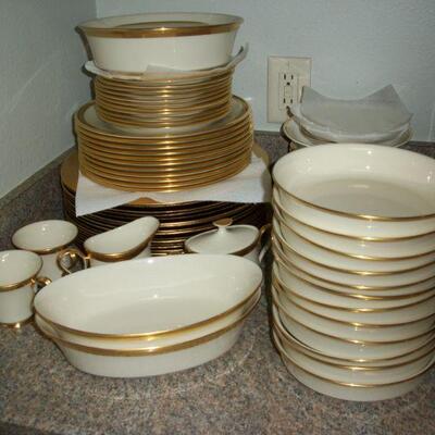 Large set of Lenox China Dinnerware - "Eternal"