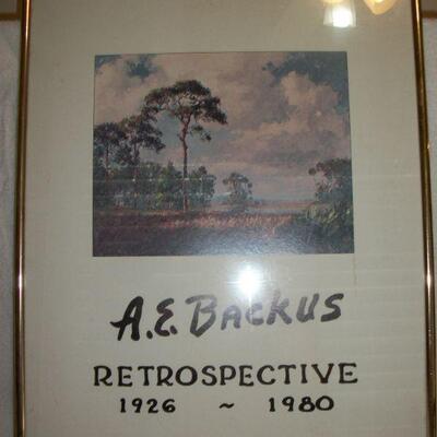 A.E. Backus Retrospective Print