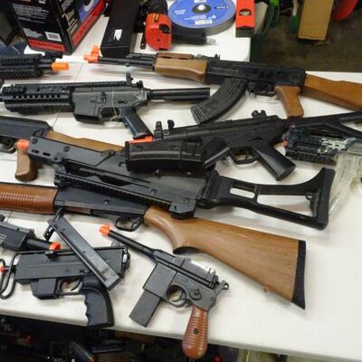 NOT REAL FIREARMS AIR SOFT TOY RIFLES