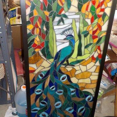 32 IN X 24 IN STAIN GLASS.