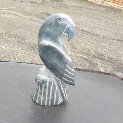 STONE CARVED PARROT.