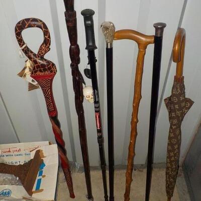HAND CRAFTED WALKING CANES.