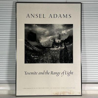 ANSEL ADAMS POSTER | Yosemite and the Range of Light [foxing / staining lower right]; overall 36-1/4 x 25-1/2 in.