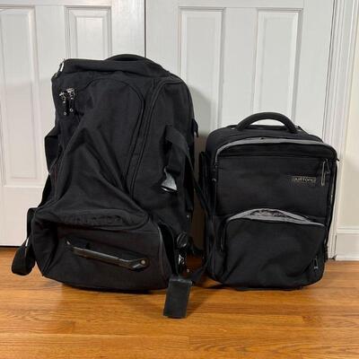 (2pc) BURTON LUGGAGE | Including a small carry on rolling suitcase and a rolling duffel bag (l. 27 in.)