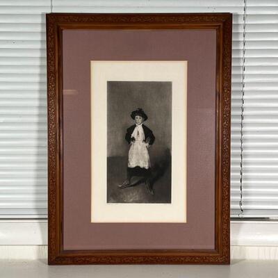 A.J. CASSATT PHOTOGRAVURE | Late 19th century photogravure by Goupil; sight 16-1/4 x 9-3/4 in., overall 25-3/4 x 18-1/2 in.