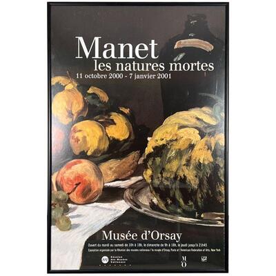 MANET MUSEE D'ORSAY POSTER | Large format poster in a black frame, 