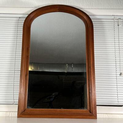 ARCHED WOOD MIRROR | Overall 43 x 27 in.