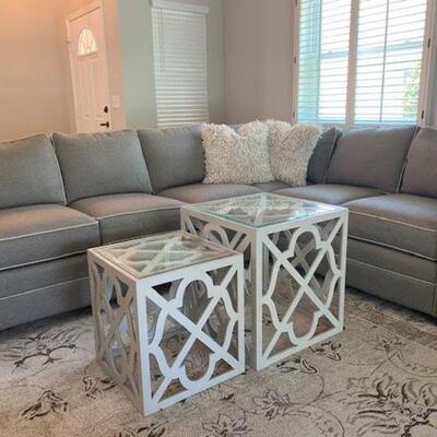 Light Gray Linen Sectional