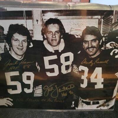 #1034 â€¢ Signed and Framed Photo of NFL Players with COA