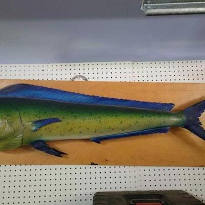 #2194 â€¢ Displayed Fish Wall Mount. Measures Approx 52