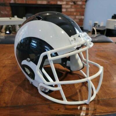 #1078 â€¢ Rams Replica Display NFL Helmet. Not for competitive use.