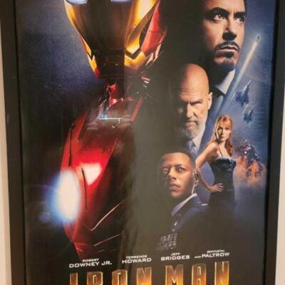 #1162 â€¢ Iron Man Movie Poster Measures Approx: 29