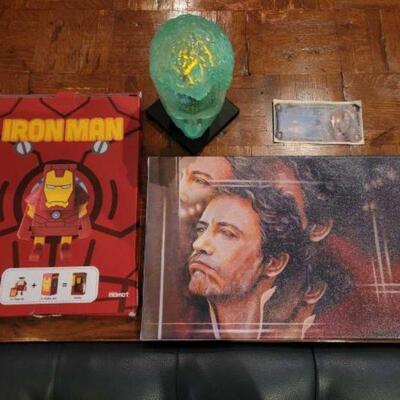 #1134 â€¢ Various Iron Man Memorabilia. 