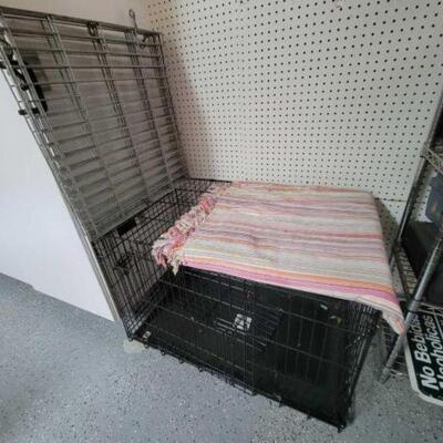 #2192 â€¢ Pet Crates And Blanket