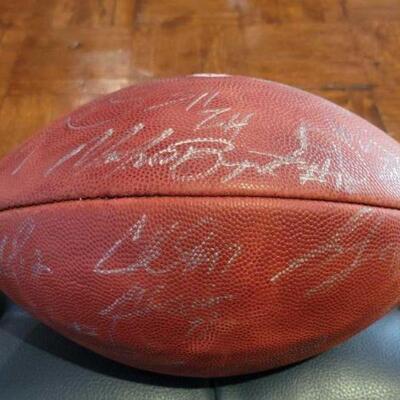 #1056 â€¢ Signed Pittsburgh Steelers Football Player signatures unknown
