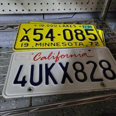 #2204 â€¢ California And Minnesota License Plates