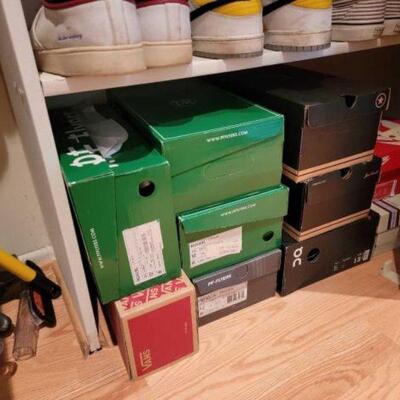 #6544 â€¢ 10 Empty Shoe Boxes Brands Include Nike, Vans, Converse, PF Flyers, And More