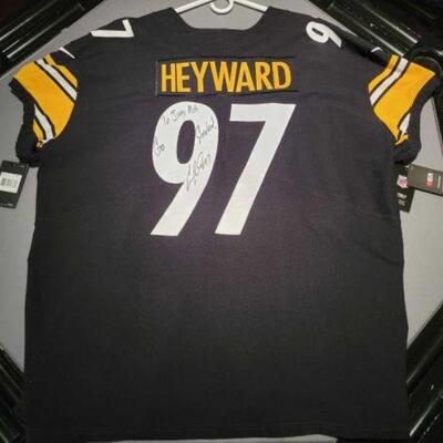 #1008 â€¢ Pittsburgh Steelers Cameron Heyward Signed Jersey to Jimmy Rich