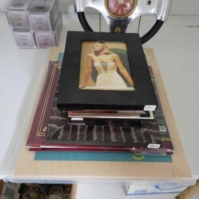#2180 â€¢ Picture Frames, Photo Album Booklet, And Sign