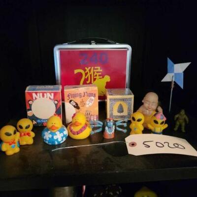 #5020 â€¢ Rubber Duckies And Aliens, Lunch Box And More. 
