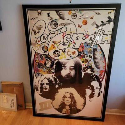 #1522 â€¢ Led Zeppelin Print Measures Approx: 43.5