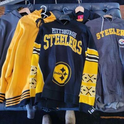 #1020 â€¢ Pittsburg Steelers Sweatshirts and Jackets Sizes XXL and 3XL